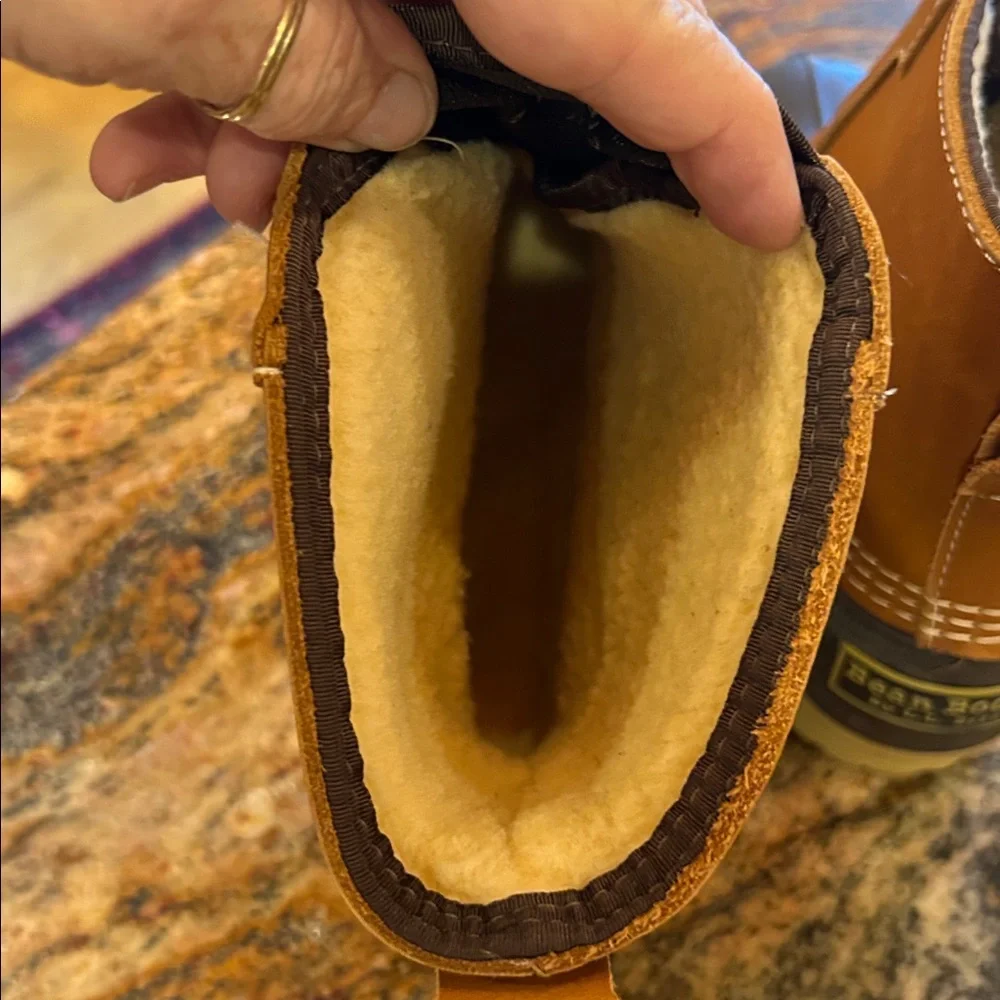 LLbean bean boots Brown Duck Boots with Zipper size7 medium - Picture 3 of 6